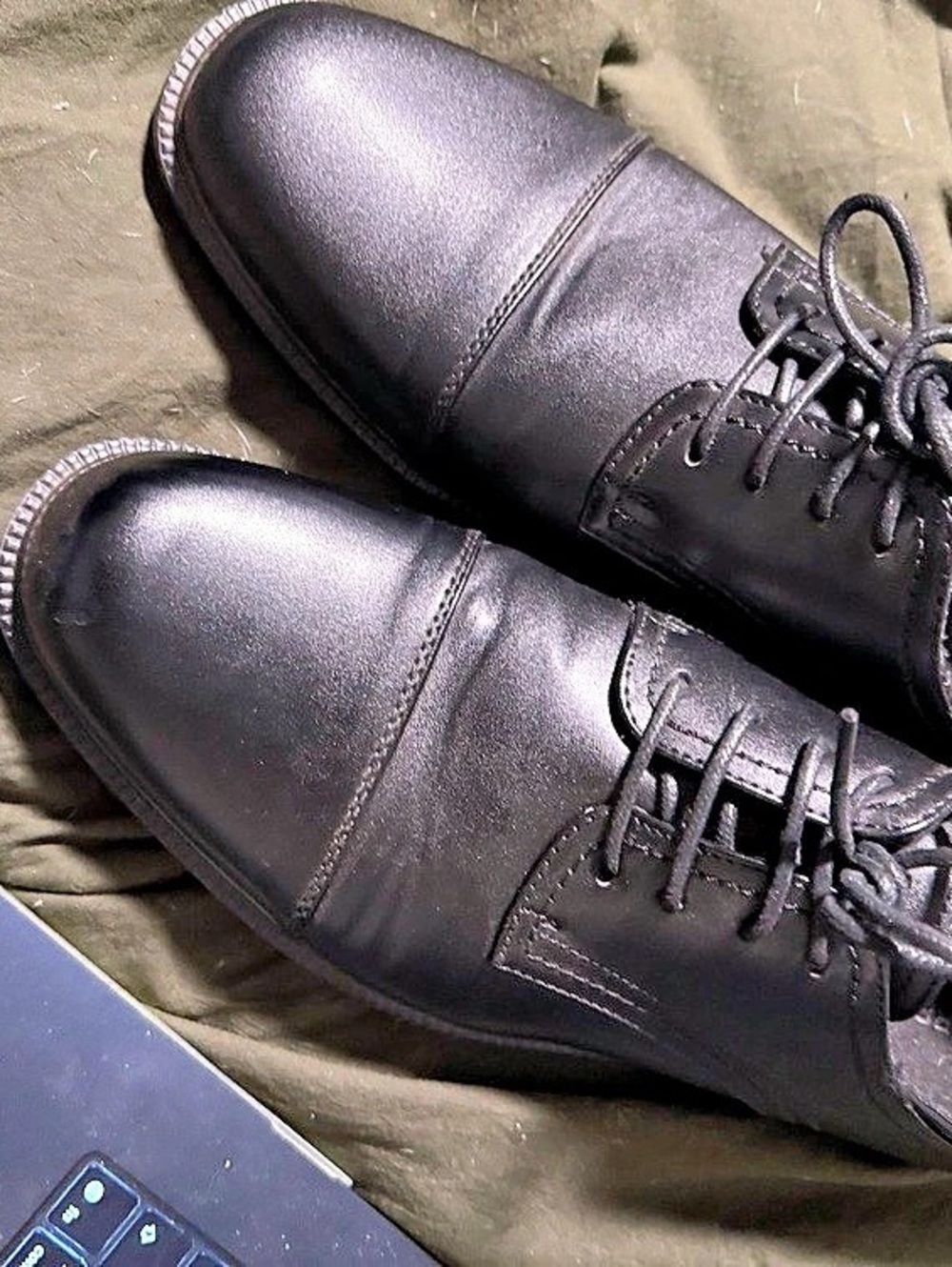 DREXLITE Men's Black Lace-Up Oxfords